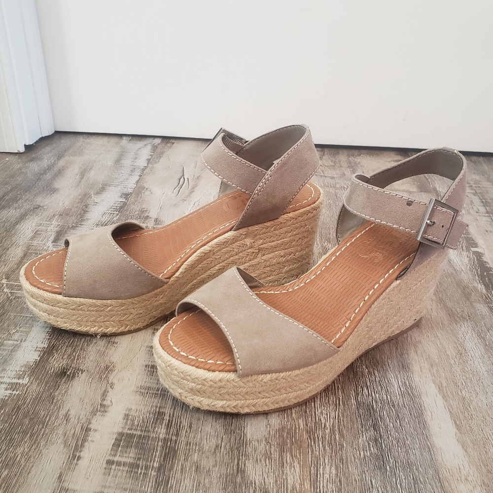 Circus by Sam Edelman Delilah Tan Wedge Espadrille Heel Size 8 - Picture 7 of 13